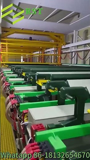 Custom-built metal rack plating system zinc/copper/nickel/chrome line