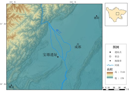 利用ArcGIS软件绘制考古遗址位置图