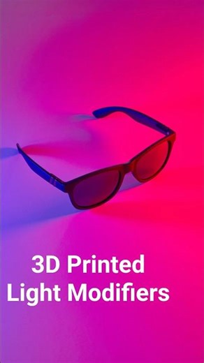 using my 3D printer to create colored gels #photography #3dprinting