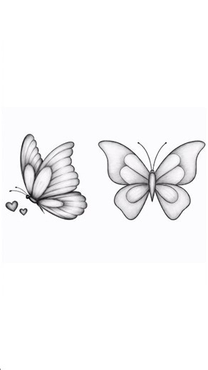 Amazing Butterfly Art Idea 🎨 #shorts#butterflydrawing