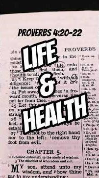Proverbs 4:20-22 #proverbs #lifeguidance