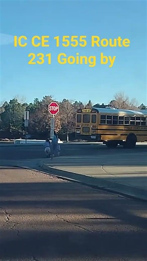 IC CE 1555 Bus Route 235 going by #schoolbus