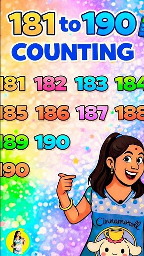 181 to 190 Counting 🔢 | Learn Numbers for Kids