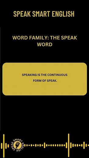 English Vocabulary for beginners | Speak Word Family. #english