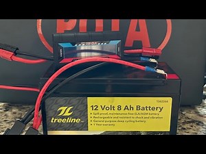 Treeline 12 Volt 8Ah SLA/AGM Battery Test with Wattmeter