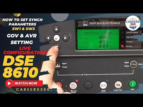 DSE 8610 MKII live Configuration setting and commissioning | Governor and AVR setting with calibrate