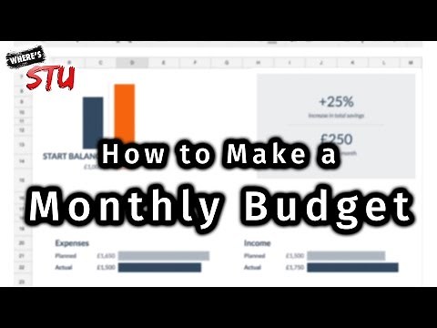 How to Make a Monthly Budget in Google Sheets