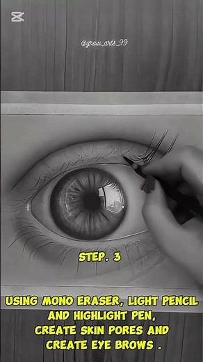 How to Draw a REALISTIC Eye (Tutorial).ARTIST : grow_arts_99
