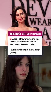 Anne Hathaway: 9th Choice for 'Devil Wears Prada'