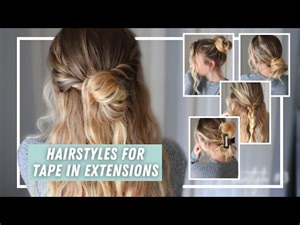 HAIRSTYLES FOR TAPE IN EXTENSIONS // Amazing Beauty Hair Extensions Review