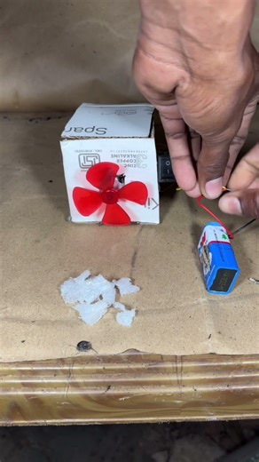 dc motor fan#experiment #dcmotor #tech#project