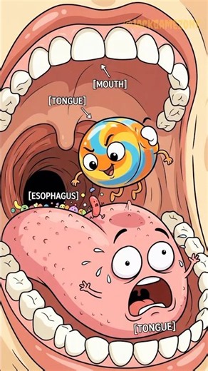 What REALLY Happens When You Eat Sugar? 🍬😱 #funny #viral #shorts #science #bodyfacts