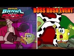 Super Brawl Showdown v0.2.4 Open Beta - SpongeBob SquarePants Boss Rush Event Gameplay