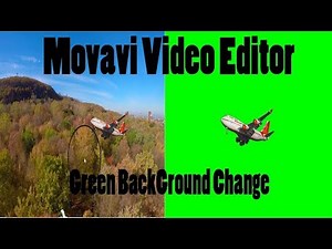 how to change green screen background in Movavi Video Editor | Use Chroma Key|
