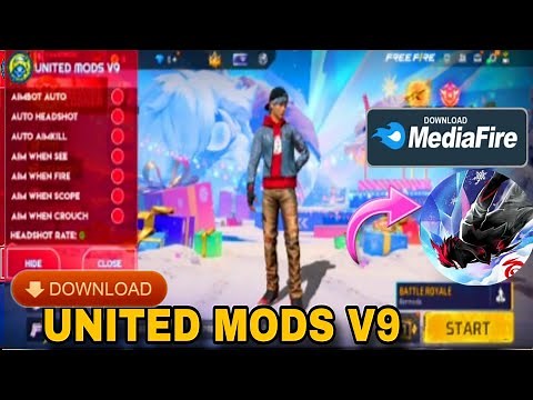 🔥 MOD MENU UNITED MODS V9 Free Fire 2025 - NOVA ATUALIZAÇÃO!