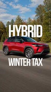 Hybrid fuel economy gets WRECKED by winter ❄️ #hybrid #fueleconomy #corolla