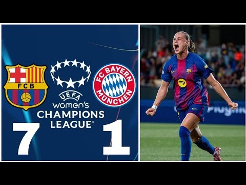 FC Barcelona vs Bayern Munich 7-1 | Resumen | Champions League Women 25