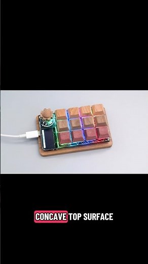 CNC keycaps in different types of wood! #Adafruit #3DPrinting #CNC