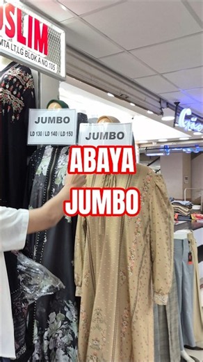 BEST-SELLING Plus Size Abayas for Resale Available at This Store in Tanah Abang Market