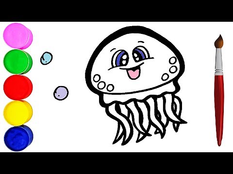 Qualle Zeichnen und Malen für Kinder