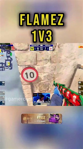 flamez 1vs3 #shorts #cs2 #csgo