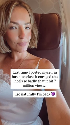 Dr Nici Sweaney | Feminist AI Futurist & Keynote Speaker on Instagram: "Last time I posted a video flying business class, it hit 7 million views and set off a wave of fragile men. So naturally, I had to do it again ✈️✨ But this time - with more receipts. When I studied statistics, I was the only woman in a class of 200. After my very first lecture, the professor told me: “You looked confused.” Plot twist? I got a High Distinction. Then became Head Tutor. Then wrote the exams they had to pass. No