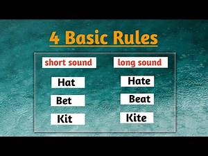 Short and Long Vowel sounds| 4 Basic Rules for long and short vowel sounds | Phonic sounds