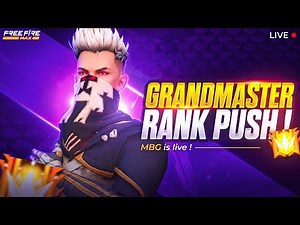 Grandmaster Lobby Live Rank Push Free Fire Telugu - Munna Bhai is Live - Telugu Gaming Live #MBG