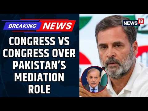 Congress Divided On Pakistan Mediation Role In Middle East War, BJP Leader Hits Back | News18