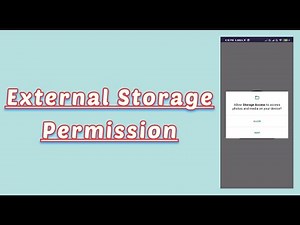 How to request for External Storage Permission | Android Studio Tutorial
