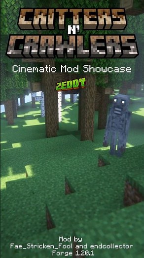 Critters N' Crawlers Minecraft Cinematic Mod Showcase - 1.20.1