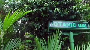 Digital Signboard at Singapore Botanical Gardens - Singapore circa Oct 2021