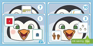 Perfect Penguins 1 to 10 Sorting Maths Activity
