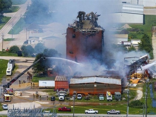 Nebraska plant explosion kills 2 girls and employee, fire still burning