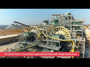 Kamoa Copper’s Phase 1 concentrator approaching steady-state design performance