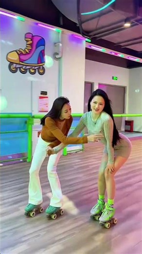 Have fun. The most popular roller skating duo on is online. I wish everyone a happy laugh