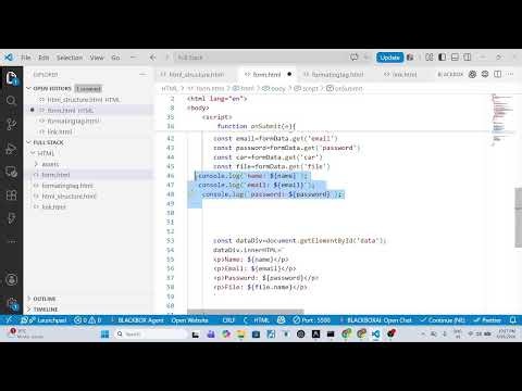 HTML Form | Form Handling
