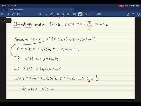 Differential Equations: A Spring Problem