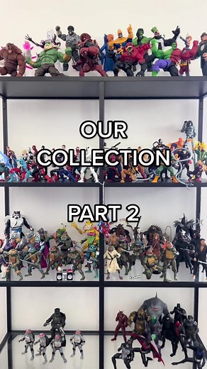 Our collection PART 2 #dosbrostoys #toycollection #collection #tmnt #baf #batman #mcu #mcfarlane #neca #spiderman #villain #sinistersix