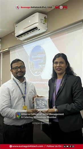Students from Atharva College of Hotel Management & Catering Technology visited at Sumago Infotech