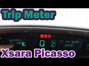 Trip Meter on Citroen Xsara Picasso