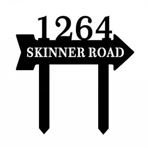 Amazon.com: Personalized House Numbers with Stake Custom Address Yard Signs with Stakes,Arrow Address Numbers Personalized House Number for Outside Address Plaques Housewarming Gifts : Tools & Home Improvement