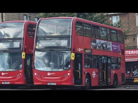 Full Route Visual | Route 381: Waterloo, County Hall - Peckham Bus Station