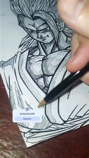 pintando al gokuu saiyan fase 3 dibujoo #goku #dragonball