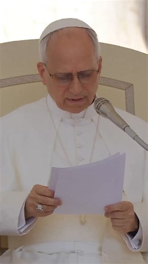 65K views · 707K reactions | Pope Leo XIV reminds everyone that God never gives up on us and gives meaning to our lives. The Pope read the English-language summary of his catechesis at the Wednesday General Audience. | Vatican News | Facebook