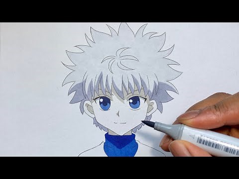 How to Draw Killua Zoldyck Easy - Hunter x Hunter (Hantā Hantā / ハンター×ハンター)