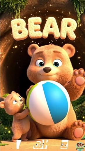 Learn Letter B! 🐻 BALLOON Ride & BEAR Friend! | 3D Animation Learn Letter B for Kids| Kidz Club 3D