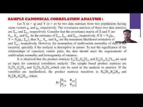 Canonical Correlation Analysis 