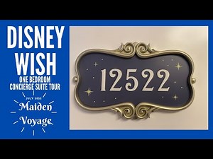 Disney WISH Concierge One Bedroom Suite * Maiden Voyage * Full Tour * TIPS * Disney Cruise Line