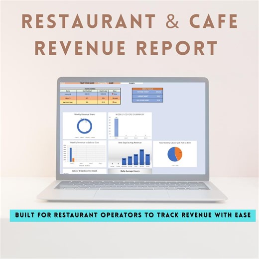 Restaurant Revenue Report Excel Template | Cafe Bar KPI Dashboard | Weekly & Monthly Sales Tracker | Labour Summary - Etsy Canada
